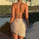 thumbnail image 4 of Traje de baño de 2 piezas para mujer, trajes de baño para mujer, bikini de tres piezas para mujer, traje de baño con falda de gasa, traje de baño de color liso, traje de baño para vacaciones en la pla, 4 of 7