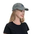 thumbnail image 7 of DouZhe Adjustable Washed Cotton Baseball Cap - Gamer Zone Joystick Prints Vintage Dad Hat Unisex Sports Caps (Gray), 7 of 7