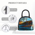 thumbnail image 4 of Balery Floral Ship On Ocean Pattern Lunch Bag Women, Lunch Box, Lunch Bag, Small Leakproof Lunch Tote Large Capacity Reusable Insulated Cooler Lunch Container-One Size, 4 of 6