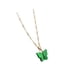 thumbnail image 2 of Collar de clavícula Fernando Charm mariposa verde, 2 of 8