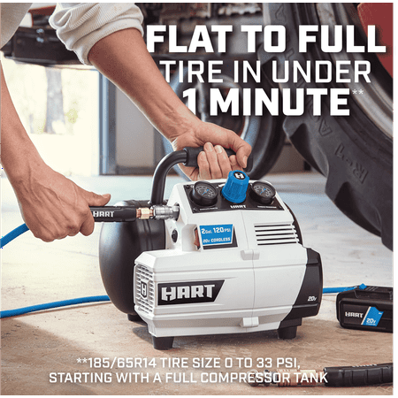 HART 20-Volt 2-Gallon Compressor (Battery Not Included)