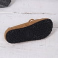thumbnail image 4 of Hurxie Women's Suede Beaded Moccasins Loafers Fashion Comfortable Round Toe Slip On Lace Up Flats for Casual Daily Work Walking Shoes Brown 39, 4 of 7
