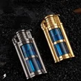 thumbnail image 2 of Retro Metal Transparent Fuel Container Torch Windproof Butane Gas Lighter Gift for Men Cigarette Accessories Cigar Lighter Smoking Lighter, 2 of 5