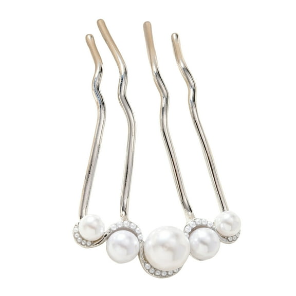 U Shape Updo Hair Pins Clips for Thin Thick Hair,4 Prong Bun Hair Stick Vintage Hairstyle Accessories French Hair Forks