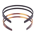 thumbnail image 4 of 2 piezas de diadema de plástico rígido para mujer, diadema negra y marrón, diadema premium para el pelo Ormromra WMZY-179, 4 of 4