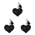 thumbnail image 3 of Thinsony Heart-shaped Key Ring Keys Safe And Fashionable Personalized Key Chain black 3Set, 3 of 6