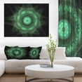thumbnail image 1 of Art Floral Fractal Vert Radial en Croissance - Impression sur Toile Florale, 1 of 3