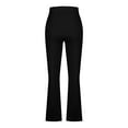 thumbnail image 6 of Jalioing Women's Yoga Pants Solid Casual Athletic Trousers Slim Straight Leg Drawstring Waist Sport Pants with Pocket, 6 of 8