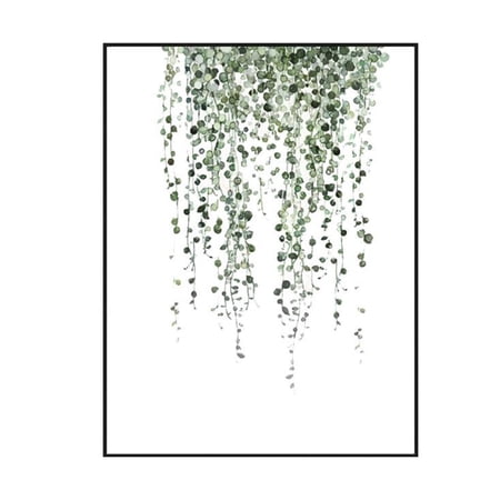 Modern Green Plant Leaf Printing Canvas Art Poster Print Wall Picture Home Decor Gift Without Frame Walmart Canada