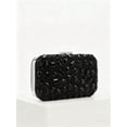 thumbnail image 5 of REMANLAND Women's   Rhinestone Evening Clutch Purse, Black, 5 of 6