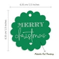 thumbnail image 6 of Inkdotpot 100 Pack Merry Christmas Favor Paper Tags Craft Real Silver Foil Hang Tags, 6 of 7