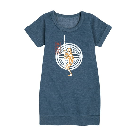 Avatar - The Last Airbender - Aang Crest - Youth Girls Fleece Dress