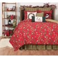 thumbnail image 1 of C&F Home 90 Pouces x 92 Pouces Branches de Mésange de Noël & Pomme de Pin Ensemble de Lit en Coton 3 Pcs Rouge Full/Grand Réversible Lavable en Machine pour les Fêtes d'Hiver, 1 of 7