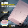 thumbnail image 6 of Fintie Case for Samsung Galaxy Tab A8 10.5 Inch 2022 (SM-X200/X205/X207), Shockproof Tuatara Rugged Drop Protection Kickstand Built-in Screen Protector, Rose Gold, 6 of 9