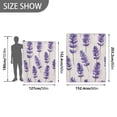 thumbnail image 6 of Yayeee Throw Blanket for Couch Soft Warm 50" x 60" Sofa Chair Bed Decoration, Lavender Pattern, 6 of 7