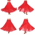 thumbnail image 2 of Elegante de baile de salón - Lentejuelas larga de fiesta de baile latino rojo Zulema vestido de la falda de la danza de salón, 2 of 8