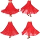 thumbnail image 2 of Falda de baile de salón flamenco, swing, vals, traje de baile indio rojo, 2 of 9