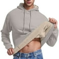 thumbnail image 4 of Mens Hoodies Male Autumn And Winter Hooded Warm And Comfortable Thick Wool Velvet Bottoming Sweatshirt Long Soft Hoodie for Men Thick Hoodie for Men Sweat Shirts Zip Sweatshirts Sweatshirt Y Gray 3XL, 4 of 8