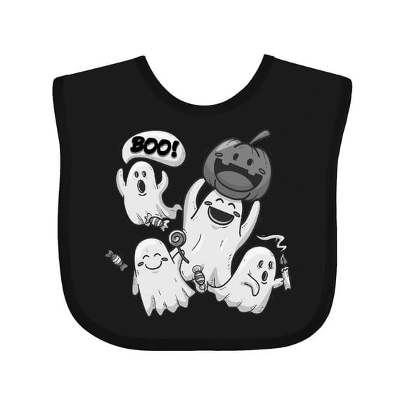 Inktastic Halloween Ghosts Boys or Girls Baby Bib