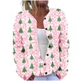 thumbnail image 4 of Cutuoiiu Women's Casual Christmas Vintage Print Long Sleeve Cardigan Button Coat Gifts, 4 of 5