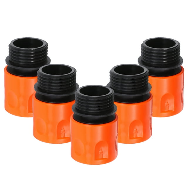 Miangastore Hose Connectors Quick Connect Orange 5Pcs 1.89X1.30X1.06In