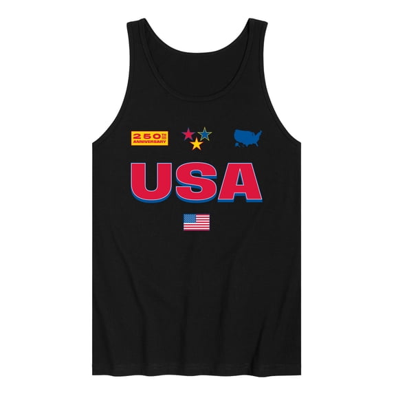 Instant Message - USA 250 Jersey Graphic Tank Top