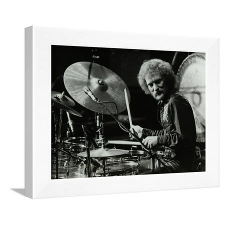Drummer Ginger Baker Performing at the Forum Theatre, Hatfield, Hertfordshire, 1980 Framed Print Wall Art By Denis
