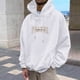thumbnail image 3 of MHFRRA Sudadera con Capucha para Hombre, de Manga Larga, Cómoda E Informal, con Cordón Ajustable para Actividades Al Aire Libre Blanco, 3 of 6