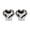 Silver-1D-home supplies, variant on LEFTHIGH Home Aureate Ceramic Valentine's Day Love Heart Gesture Figurine Set of 2 Desktop TV Cabinet Decor Romantic Ornament Gold and Silver Funny Gifts