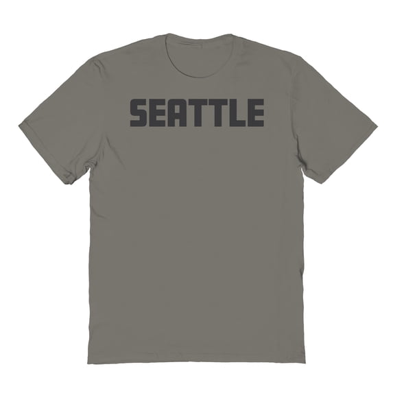Seattle Humor Graphic Charcoal Men's Cotton T-Shirt