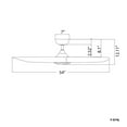 thumbnail image 5 of WAC Swirl 54" Matte Black Integrated LED Smart Ceiling Fan with Remote Control, 5 of 10