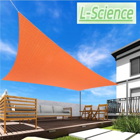 Iun Ihade Sail Rectangle Patio Permeable Fabric UV Block Outdoor Covering Canopy Perfect for Backyard, Porch, Pergola, Lawn, Garden, Pool