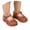 Brown, variant on Toddler Girl Mary Jane Dress Shoes Little Kids Round Toe Buckle Strap Woven Ballet Flats Girls Comfortable Casual Shoes Beige 8-8.5 Years