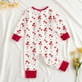 thumbnail image 4 of MEZZALL Toddler Valentine's Day Baby Girls Long Sleeve Romper Jumpsuit With Heart Balloon Print Lace Trim Zipper Front Onesie Holiday O-Neck Spring Child One-Pieces, 4 of 5