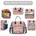 thumbnail image 2 of OBREWU Pioneer Flower Womens Lunch Box for Work,Insulated Large Pioneer Flower Lunch Bag for Women,Loncheras Para Mujer,Leakproof Adult Lunch Bag for Work,Beach,Travel,Picnic,Camping, 2 of 7