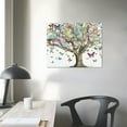 thumbnail image 4 of Creowell Butterfly Pictures Wall Art Large Tree Painting on Canvas Framed Colorful Butterflies Prints Artwork for Living Room Bedroom Decor 20x16 in/16x12 in 20x16in, 4 of 6