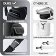 thumbnail image 5 of Tumbler Carrier Bag for 40 oz Stanley Cup Accessories, Black Insulated Water Bottle Holder with Double Pocket for Stanley 40 oz Tumbler with Handle & Strap, 5 of 8