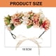 thumbnail image 2 of Corona de flores de boda para niñas, diadema Floral, tocado de corona, guirnalda de mujer con cinta ajustable, 2 of 5