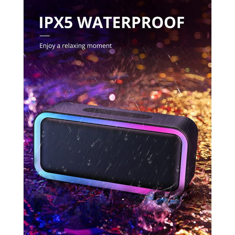 Waterproof TF Card Mini Outdoor Bass Stereo Bluetooth LED Light