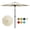 Beige, variant on 9FT Large Outdoor Patio Umbrella Market Table Umbrella-UV Resistant, Easy Push Button Tilt and Crank, 8 Sturdy Ribs Heavy-Duty Pool Umbrella for Deck, Backyard,Garden