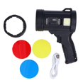thumbnail image 1 of T6 Outdoor Solar Power Searchlight Portable LED Flashlight Multifunction Waterproof Adventure Lamp, 1 of 4