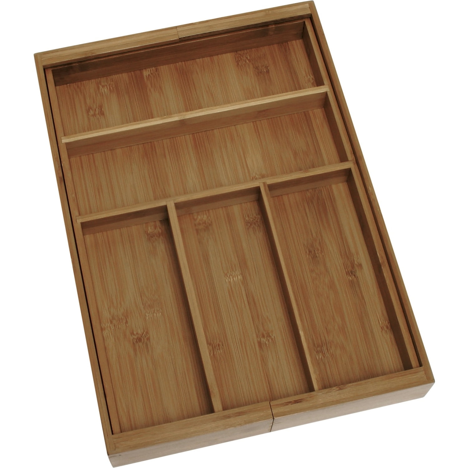 Lipper International Bamboo Expandable Flatware Organizer Com