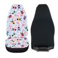thumbnail image 6 of XYZCANDO Interior Decor Car Seat Covers SUV Sedan Vehicle, Thin Breathable Car Front Seat Covers Set of 2 Polyester Colorful Ladybug Hearts, 6 of 10