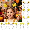 thumbnail image 2 of Cartoon Headband Spring Design Smile Pattern Rock Paper Scissors Decor Hair Hoop Stable to Wear Hair Accessory, 2 of 8