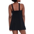 thumbnail image 2 of Simply Slim Women's and Plus Get Ruffled One Piece Swim Dress, Sizes S-3X, 2 of 3