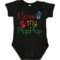 thumbnail image 3 of Inktastic Poppop Grandkids Handprints Boys or Girls Baby Bodysuit, 3 of 5