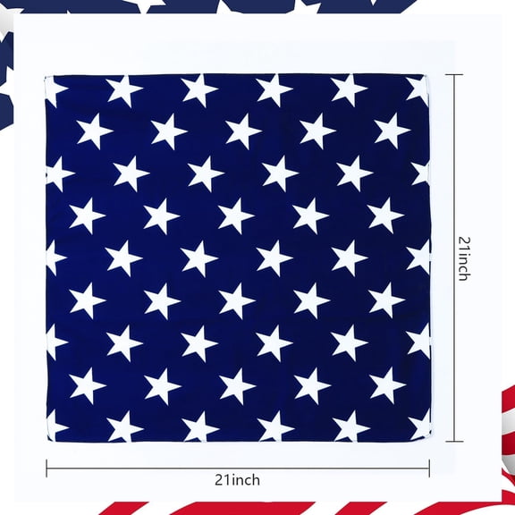 WEIFEI-Stars Printed Wrestler Bandana 80s Retro Headband for Cosplay Themed Parties Halloween Costume Accessories