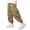Khaki, variant on CYRBOKO Cargo Pants for Boys, Elastic Waist Loose Cotton 2025 Jogging Bottoms Khaki Size 8 T