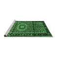 thumbnail image 2 of Ahgly Company Machine Washable Indoor Rectangle Persian Emerald Green Traditional Area Rugs, 7' x 9', 2 of 4