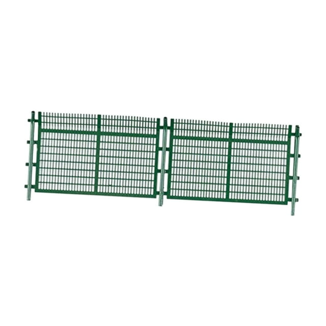 Xuanheng 1/64 Scale Miniature Fence Model for Racing Miniature Landscape Fairy Garden green 2 grids